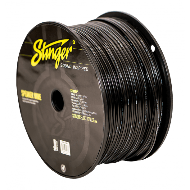 Stinger SPW516BK 16GA PRO SPEAKER WIRE BLACK 500 ft.