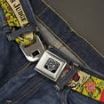 thumbnail image 2 of Buckle-Down Belt, Seatbelt Buckle Belt, Only God Can Judge Me Yellow, Youth 22 to 32 Inches, 2 of 9