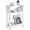 White, variant on Narrow White End Table for Small Spaces - 3-Tier Design