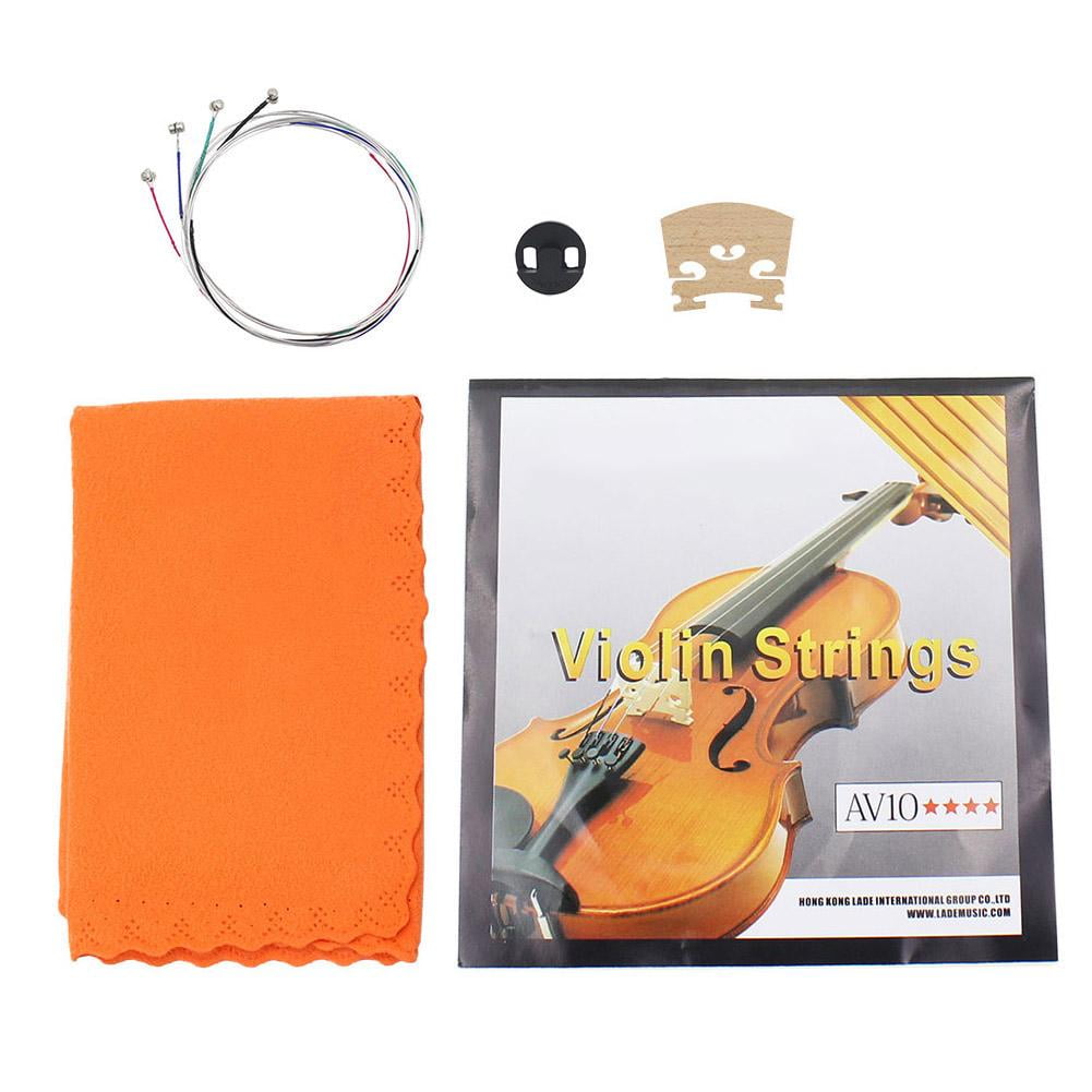 TOPINCN Violin Cleaning Cloth, Violin Strings Set,4 in 1 Violin Strings