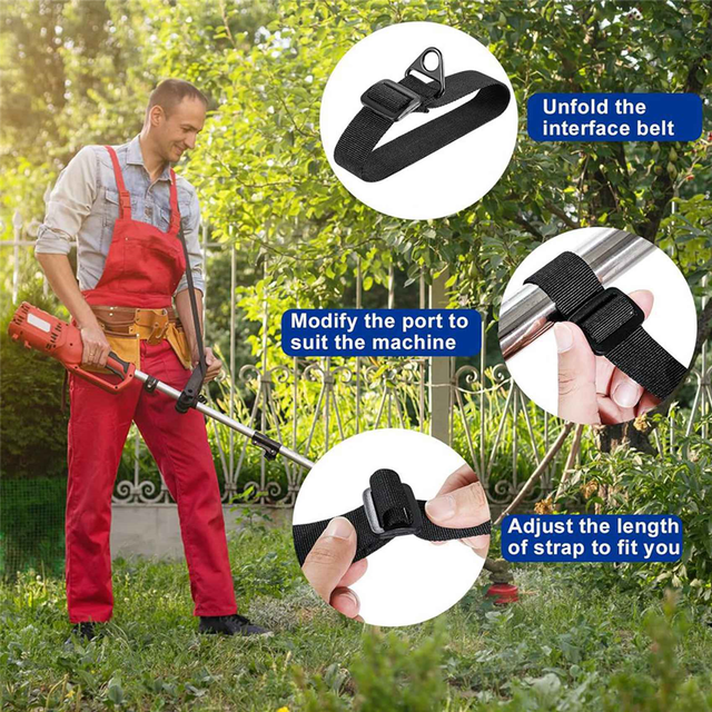 2X Long Trimmer Strap - Reliable Shoulder Strap for Weed Eaters, Leaf Blowers, Hedge Trimmers, and More