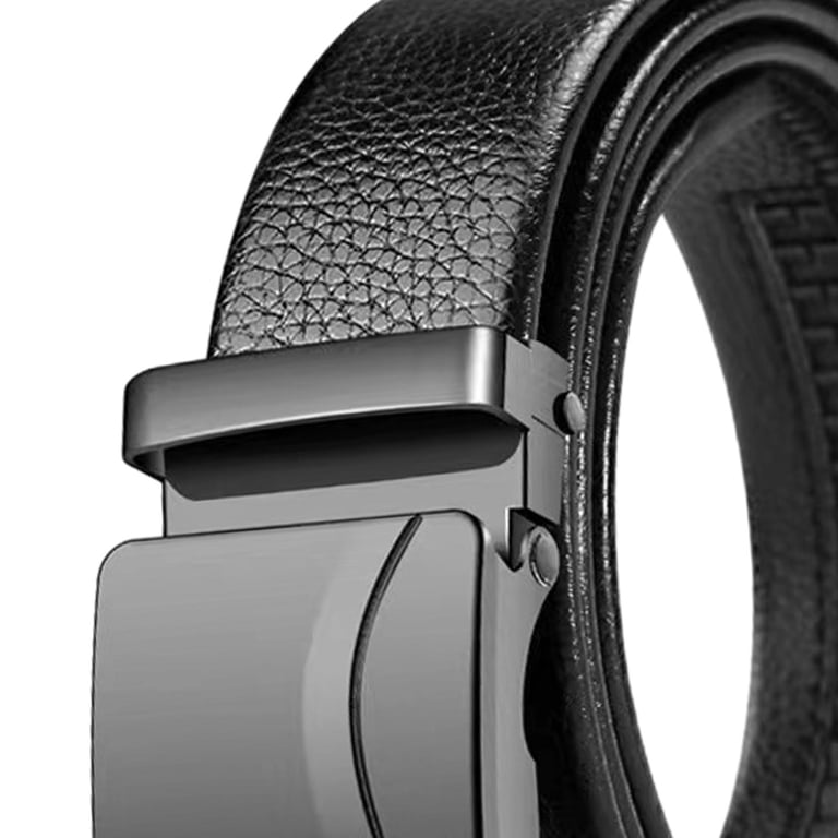 BLESIYA Business Belt Formal Dress Belt PU Leather Black  display picture 1