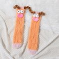 thumbnail image 2 of Xfvqtps Womens Funny Socks Three Dimensional Quirky Socks Fuzzy Cozy Fluffy Cartoon Design Socks Funny Cute Plush Socks Red-02, 2 of 6