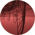 thumbnail image 1 of Ahgly Company Machine Washable Indoor Round Transitional Crimson Red Area Rugs, 4' Round, 1 of 7