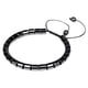 thumbnail image 2 of Pulsera magnética de piedra biliar negra, piedra energética para la salud, pulsera tejida retro, 2 of 4