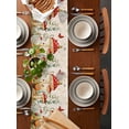 thumbnail image 2 of Red Mushroom Table Runner 72 Inches, Spring Floral Pastoral Butterfly Bed Runner Dresser Scarves Tabletop for Indoor Outdoor Parties/Ceremony/Banquet, 16" x 72", 2 of 8