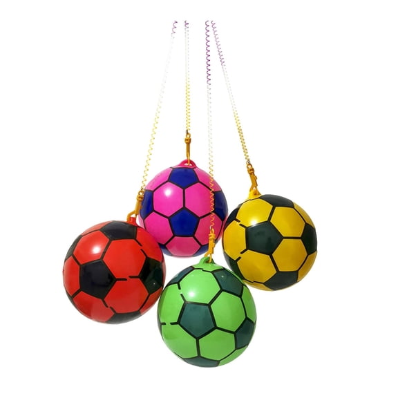 Random Color Tetherball And Rope Set With Swivel Hook Replacement Tether Soft For Kid Adult And Dog Fun Yard Game Football Party Decoration Party Decoration European Cup Decoration