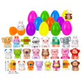 thumbnail image 3 of Musatteng 24-Pack Easter Eggs with Animal Toys - Prefilled Party Favors for Kids 3+, Non-Toxic Surprise Eggs for Egg & Classroom Rewards, 3 of 6