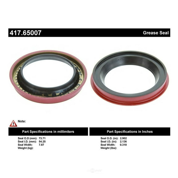 Centric 417.65007 Premium Oil Seal Fits select: 1983-1991 FORD RANGER, 1991-1992 FORD EXPLORER
