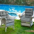 thumbnail image 5 of Costway 22''x44'' Back Chair Cushion Tufted Pillow Patio Seating Pad Gray, 5 of 12