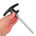 thumbnail image 5 of Niceauty Universal Locking T Handle Garage Door Hardware Kit Black Zinc Alloy, 5 of 8