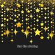 thumbnail image 5 of Decoraciones para fiestas Círculos de estrellas, pancartas de guirnaldas de papel con puntos, decoraciones de estrellas centelleantes colgantes de metal, 5 of 5