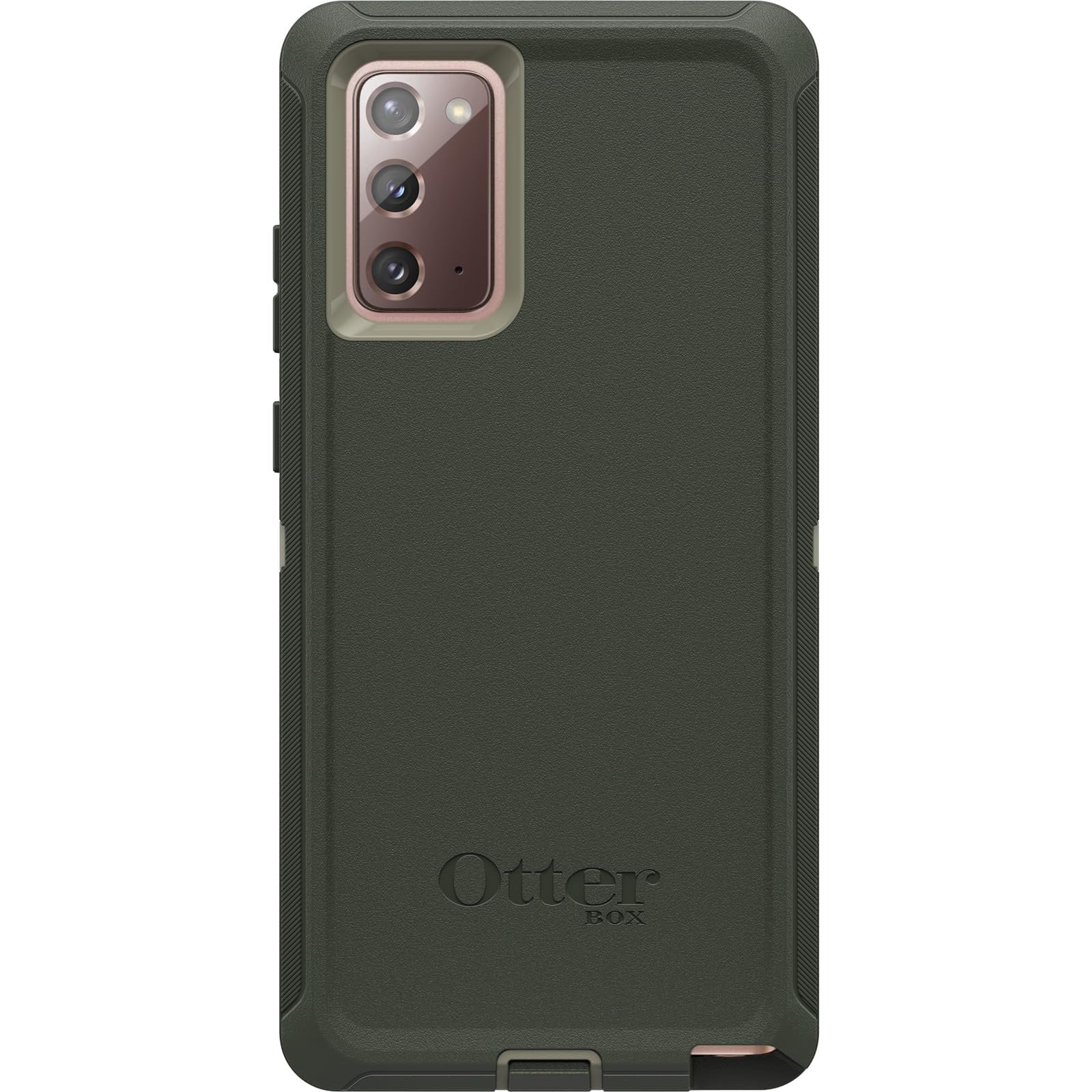 OtterBox Galaxy Note 20 5G Only - Defender Series Case - Lichen The Trek Green - Rugged & Durable - with Port Protection - Holster Clip Included - Non-Retail Packaging