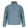 thumbnail image 3 of Christmas Clearance! AIEOTT Mens Puffer Jackets Casual Full Zip Stand-up Coat Winter Warm Padded Down Jackets, 3 of 5