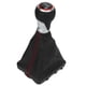 thumbnail image 2 of Perilla de palanca de cambios de 6 velocidades para automóvil Reemplazo ergonómico con letras blancas para A6 C6 2004-2011 LHD Anillo rojo, 2 of 5