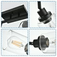 thumbnail image 7 of MELUCEE 3 Light Bathroom Vanity Light Black Track Lighting Fixtures Ceiling with Rotatable Track Head, 7 of 7