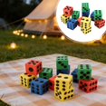 thumbnail image 2 of 12-Pack Large 2.48 Inch Eva Dice Set - Assorted Colorful Dice Cubes with Number Dots, for Games And Math Teaching, Random Color, 2 of 7