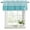 Teal, variant on Orange Anchor Curtain Valances for Windows, Kitchen Valance Window Treatments Panel 2 Pack, Modern Nautical White Geometric Stripes Rod Pocket Short Curtains for Bathroom Bedroom 42 x 12 Inch
