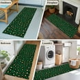thumbnail image 5 of Green Black 2'x6' Runner Rugs for Hallway Kitchen Bedside Non Slip Washable, Elegant Modern Abstract Art Luxury Entryway Rug Runners with Rubber Backing, Long Carpet Runner for Laundry Room, 5 of 8