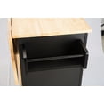 thumbnail image 2 of LIANGKA Mobile Kitchen Island Cart with Extendable Rubber Wood Top Storage Drawers Cabinet Spice Towel Rack Lockable Wheels, 2 of 20