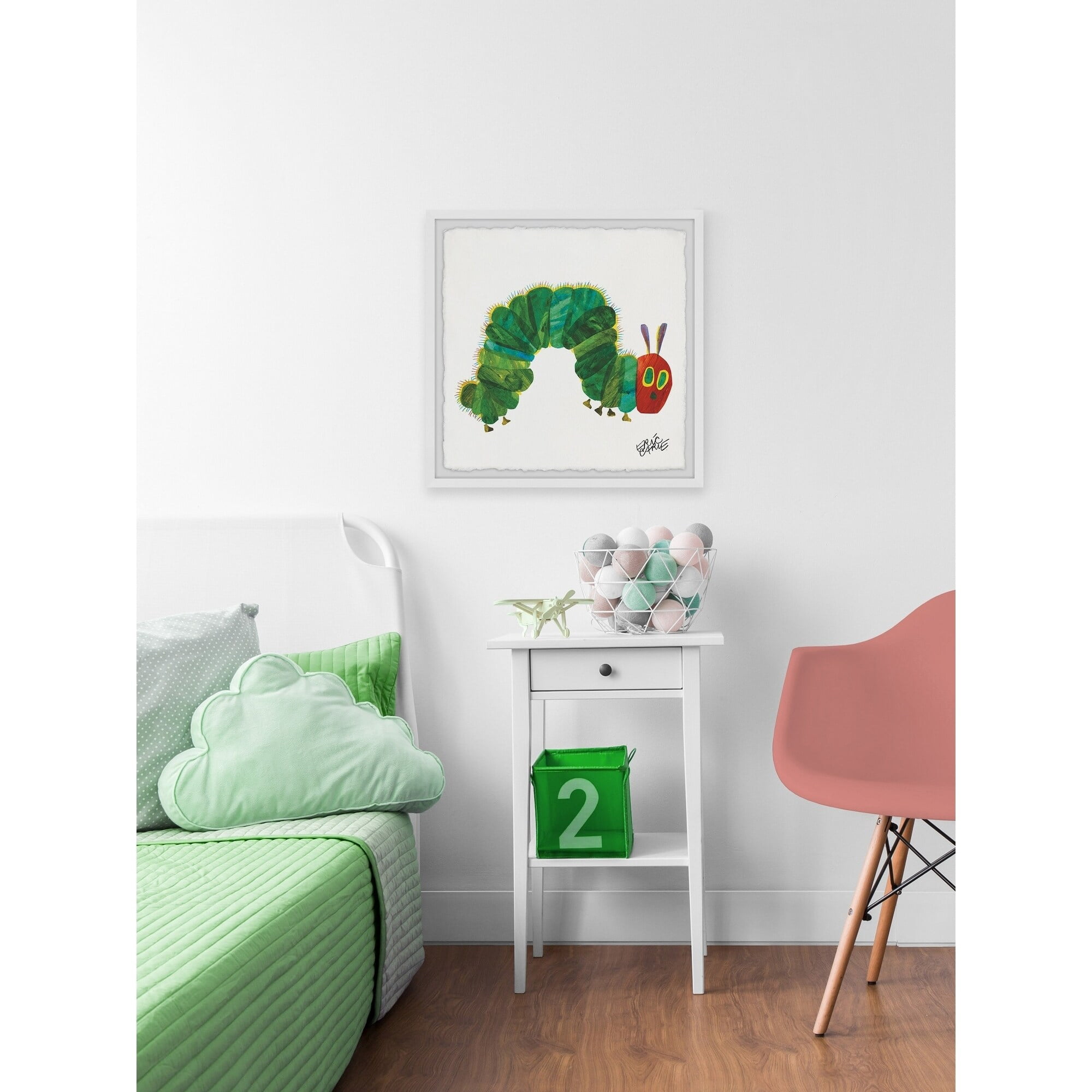 Marmont Hill Caterpillar Crawl by Eric Carle Framed Wall Art, 12" x 12"
