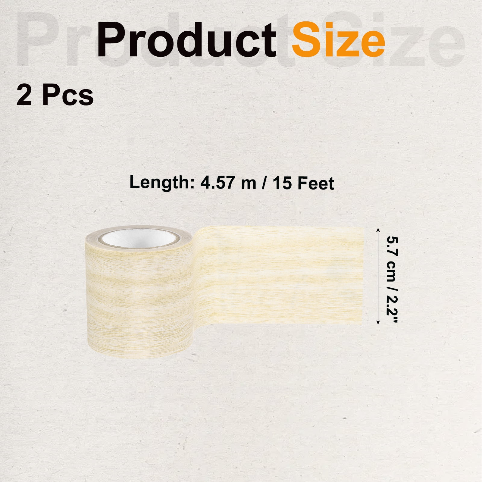 Uxcell Wood Grain Tape, Self-Adhesive Wood Texture Repair Tape for Furniture Light Yellow Oak 2.2" x 15 Ft
