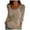 Khaki, variant on Women Summer Fashion Three Quarter Sleeves Sweater Round Neck Star Decorate Sweater Top Women Undershirt Women Compression Shirts Long Sleeve Running Tee Shirts Women Athletic Short Sleeve Shirt Women