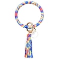 thumbnail image 1 of Bijoux en Liquidation, Bracelet en Cuir Tendance, Porte-Clés Rond avec Pompon, Multicolore, 1 of 2