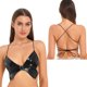 thumbnail image 3 of Top de corsé de látex para mujer para fiesta de pole dance, sujetador sin aros de charol con efecto mojado, camisola con tirantes anchos para los hombros, 3 of 5