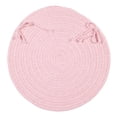 thumbnail image 2 of 9' Pink Round Braided Area Throw Rug, 2 of 2