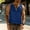 Navy-34, variant on LIBRCLO Mens Tank Tops Solid Color Elastic V-Neck Shirts Fashionable Sports Leisure Fitness Tank