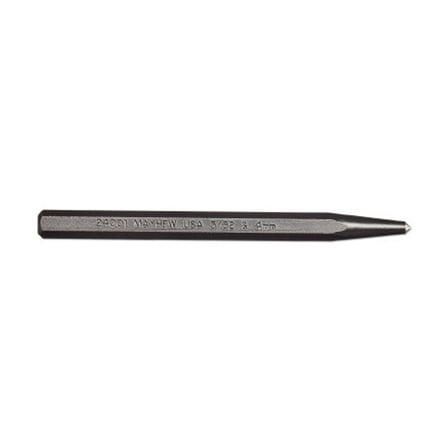 Mayhew Pro Center Punch,4-1/2in L,Steel,Black Oxide 24001