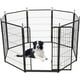 thumbnail image 1 of Historyli Corral para Perros,Valla de 8 Paneles Interior/Exterior,Corral de Ejercicio para Mascotas/Cachorros de Metal,Puerta Ancha y Umbral Bajo,Corral Portátil para Mascotas,27*40 Pulgadas, 1 of 6
