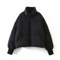thumbnail image 1 of sweethay Chaqueta de invierno para mujer, elegante, para interior y exterior, con cremallera, abrigo cálido para mujer, accesorio de ropa, chaquetas Abrigos y chamarras Negro METRO sweethay AP013570-03, 1 of 5