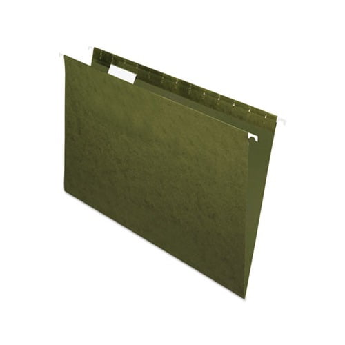 Standard Green Hanging Folders Legal Size, 1/5-Cut Tab, Standard Green, 25/Box