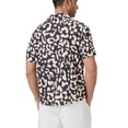 thumbnail image 4 of Puztloy Hawaiian Shirt for Men Sleeves Printed Casual Button Down Summer Beach Dress Shirts, 4 of 6