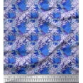 thumbnail image 1 of Soimoi Cotton Jersey Fabric Curve Diamond & Autumn Leaves Print Fabric by Yard 58 Inch Wide, 1 of 3