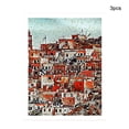 thumbnail image 2 of Paquete de 3 patrones de casa sin marco de lona de lona imagen impermeable Color-Fast Poster Fotos decorativas para el pasillo del dormitorio Noticed HA011820-00, 2 of 7