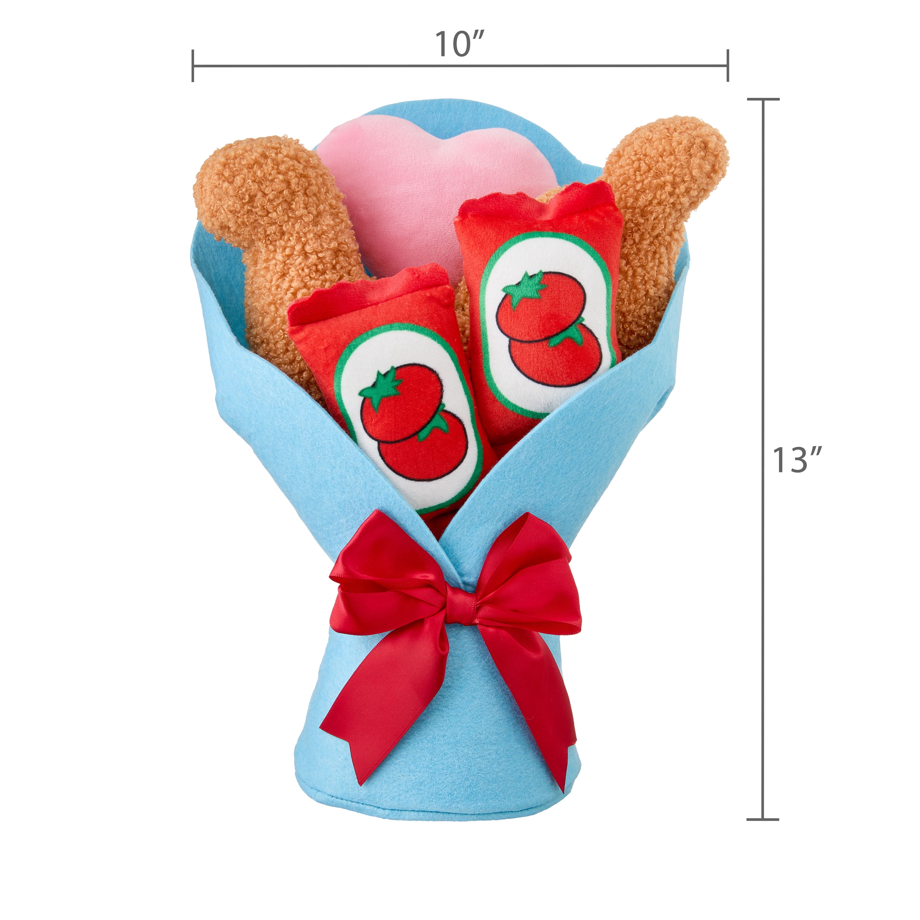 Medium Dino Nuggets Bouquet Plush, Blue, 13