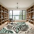 thumbnail image 2 of ODIKA 6'x9' Machine Washable Non-Slip Area Rug, Abstract Seafoam Green High Traffic Rug, Green, 969371, 2 of 7