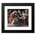 thumbnail image 2 of Vincent Sellaer 14x12 Black Modern Framed Museum Art Print Titled - The Holy Family with the Infant St John, St Elizabeth and St Anna (1537 - 1544), 2 of 5
