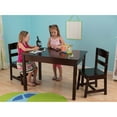 thumbnail image 2 of KidKraft Wooden Rectangular Table & 2 Chair Set for Kids, Espresso, for Age 5+ Years, 2 of 11