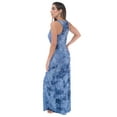 thumbnail image 2 of Just Love Racer Back Solid Tank Dress with Bungee (Navy Tie Dye Stripe, Small), 2 of 3