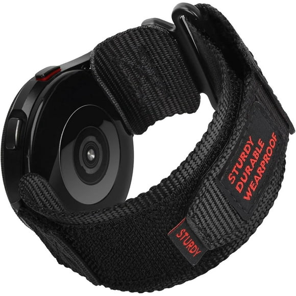 TRAHOO-Compatible with Ticwatch Pro 5 Enduro Bands, 24mm Rugged Nylon Sports Strap with Woven Loop Design Compatible with Ticwatch Pro 5 Enduro/Pro 5 Smartwatch