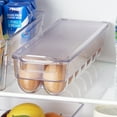 thumbnail image 7 of Mainstays Clear Plastic Egg Holder for Refrigerator (Holds 14 Eggs), Made for Refrigerator Egg Storage, 7 of 7