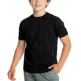 thumbnail image 1 of Zpanxa Girls Athletic Shirts Solid Color Round Neck Short Sleeve Sporty Tee Polyester Top 9-10 Years, 1 of 6