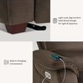 thumbnail image 5 of MCombo Zero Wall Hugger Power Recliner Loveseat for Living Room, RVs, Small Spaces, Fabric, Coffee, 5 of 9