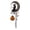 C, variant on Solar Halloween Black Cat & Pumpkin Moon Garden Stake Light, Waterproof Solar Black Cat on Crescent Moon with Hanging Pumpkin Lantern, Outdoor Halloween Yard Decor for Garden, Patio, Lawn(1pcs)