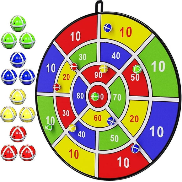 29" Large Dart Board For Kids, Kids Dart Board With Sticky Balls, Boys Toys, Indoor/ Sport Outdoor Fun Party Play Game Toy