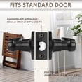 thumbnail image 2 of Passage Door Lever [NonLocking Lever Set] NonLocking Door Handle Set for Hallway or Closets Keyless Satin Nickel Finish Wave Door Lock Reversible Right & Left Side Hande, 2 of 7
